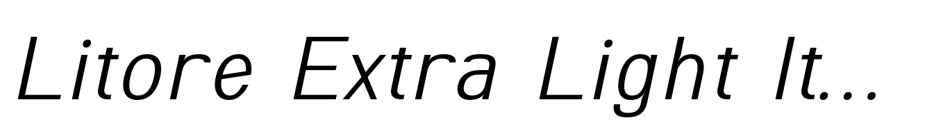 Litore Extra Light Italic